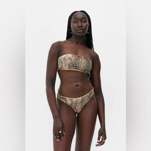 Primark Rita Ora Metallic Print Bikini Bottom